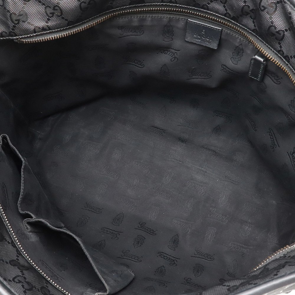 GUCCI Black Leather Shoulder Bag - Picture 7 of 9
